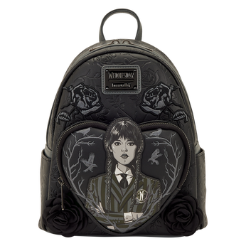 Wednesday Black Roses Mini Backpack,  Wednesday Black Roses Mini Backpack, Image 1