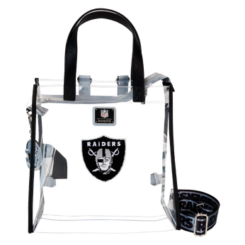 NFL Las Vegas Raiders Clear Convertible Backpack & Tote Crossbody Stadium Bag, Image 1