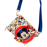 Mickey & Friends Classic All-Over Print Refillable Stationery Zip Around Crossbody Journal, , hi-res view 5