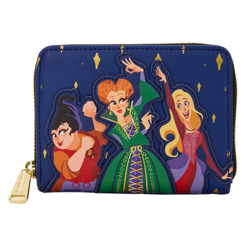 Hocus Pocus Sanderson Sisters Night Sky Zip Around Wallet,  Hocus Pocus Sanderson Sisters Night Sky Zip Around Wallet, Image 1