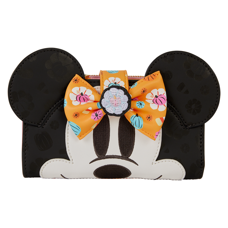 Minnie Mouse Cosplay Floral Pumpkin Flap Wallet, , hi-res view 4