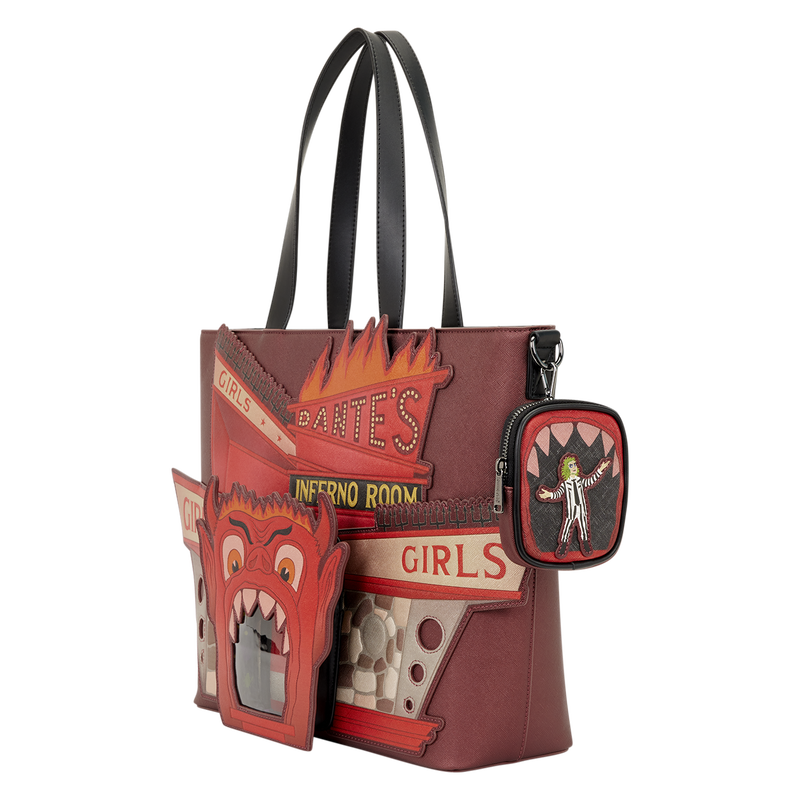Beetlejuice Dante's Inferno Room Tote Crossbody Bag with Coin Bag, , hi-res view 6