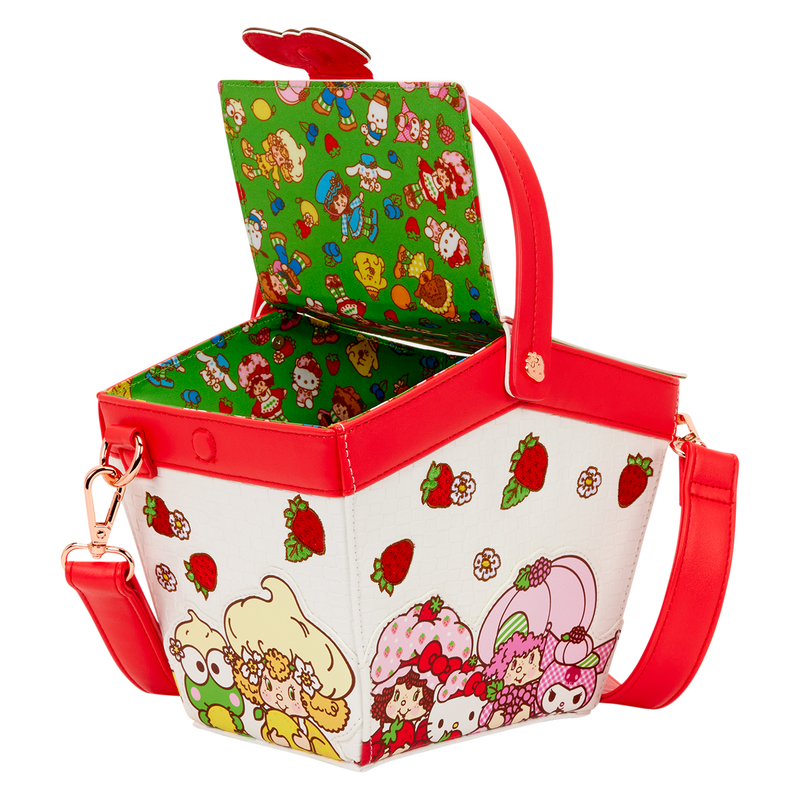Sanrio Hello Kitty & Friends x Strawberry Shortcake Scented Figural Basket Crossbody Bag, , hi-res view 6
