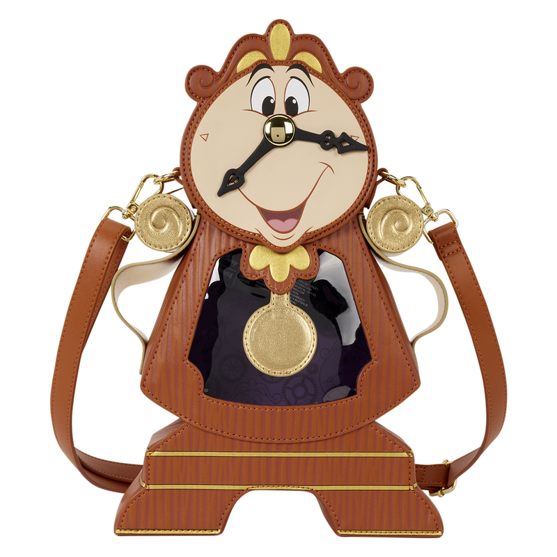 D23 Exclusive Beauty and the Beast Cogsworth Figural Crossbody Bag, , hi-res view 1