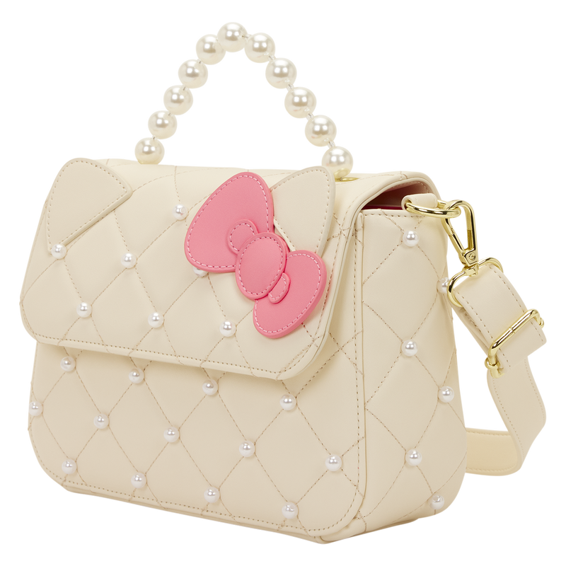 Sanrio Hello Kitty Exclusive Quilted Pearl Handle Crossbody Bag, , hi-res view 3