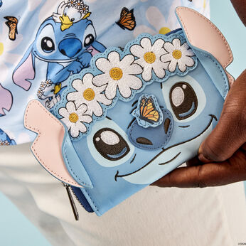 Stitch Springtime Daisy Cosplay Zip Around Wallet, Image 2