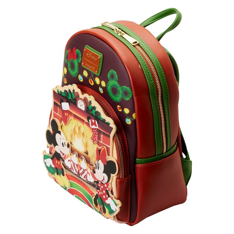 Mickey & Minnie Mouse Hot Cocoa Fireplace Mini Backpack, , hi-res view 3