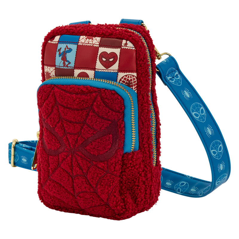 Spider-Man Sherpa Cell Phone Crossbody Bag with Coin Bag, , hi-res view 4