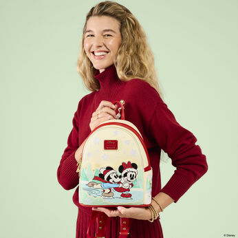 Mickey & Friends Holiday Ice Skating Mini Backpack, , hi-res view 2