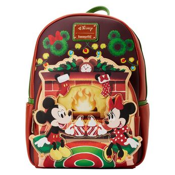 Mickey & Minnie Mouse Hot Cocoa Fireplace Mini Backpack,  Mickey & Minnie Mouse Hot Cocoa Fireplace Mini Backpack, Image 1