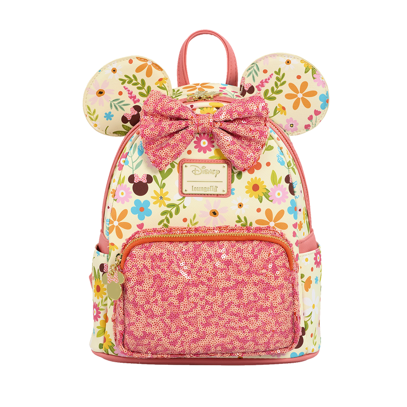 Minnie Mouse Sequin Bow Mini Backpack, , hi-res view 1