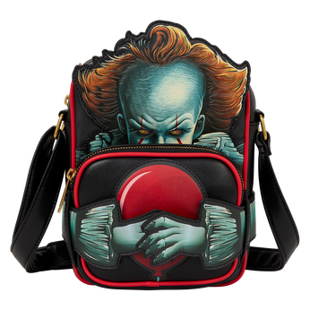 IT Pennywise Crossbuddies® Cosplay Crossbody Bag with Coin Bag,  IT Pennywise Crossbuddies® Cosplay Crossbody Bag with Coin Bag, Image 1