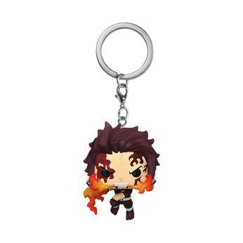 Pop! Keychain Tanjiro Kamado (Dancing Flash), Image 1