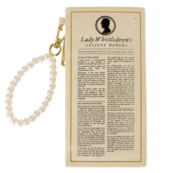 Bridgerton Exclusive Lady Whistledown's Society Papers Wristlet Card Holder, , hi-res view 1