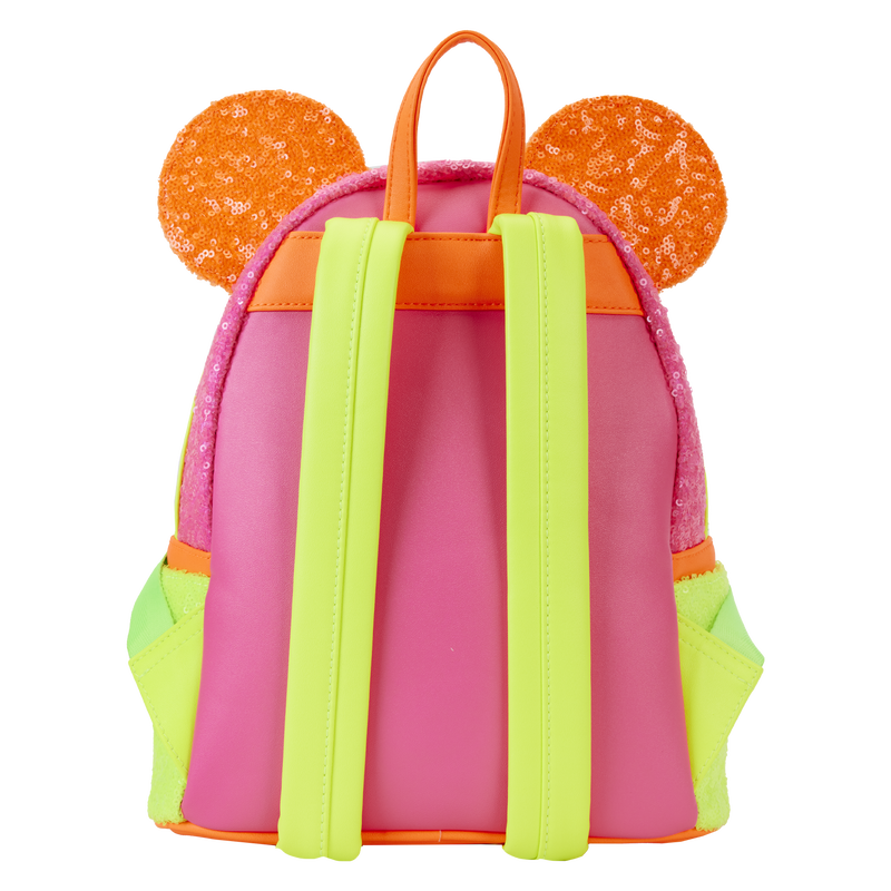 Minnie Mouse Exclusive Color Block Neon Sequin Mini Backpack, , hi-res view 6