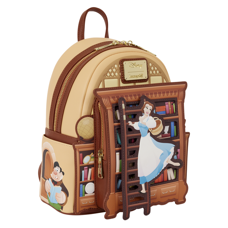 D23 Exclusive Beauty and the Beast Belle Book Shop Mini Backpack, , hi-res view 5