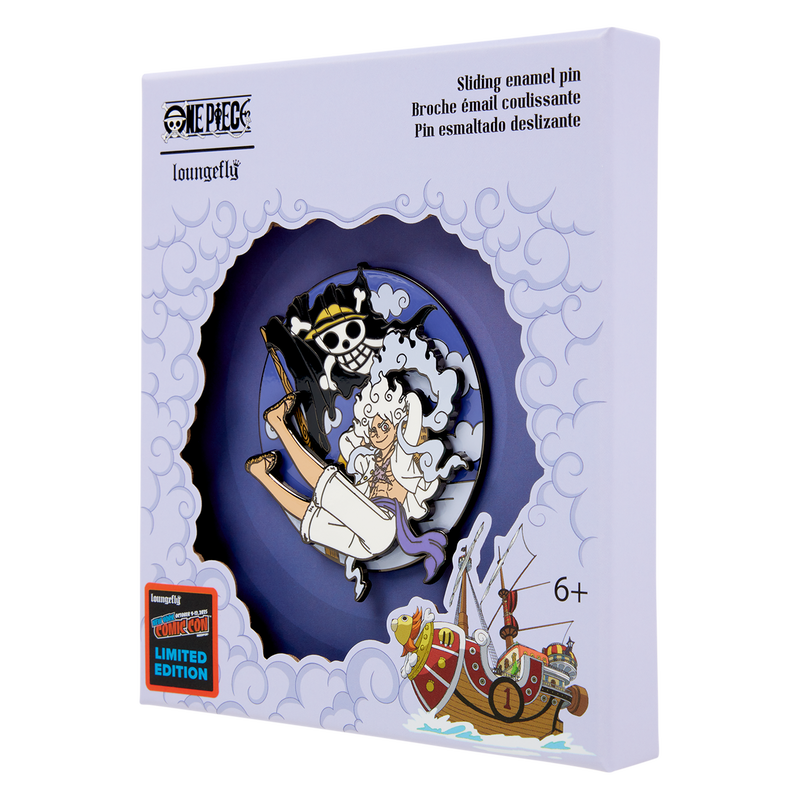 NYCC Limited Edition  GEAR5 Luffy 3" Collector Box Sliding Pin - ONE PIECE, , hi-res view 4