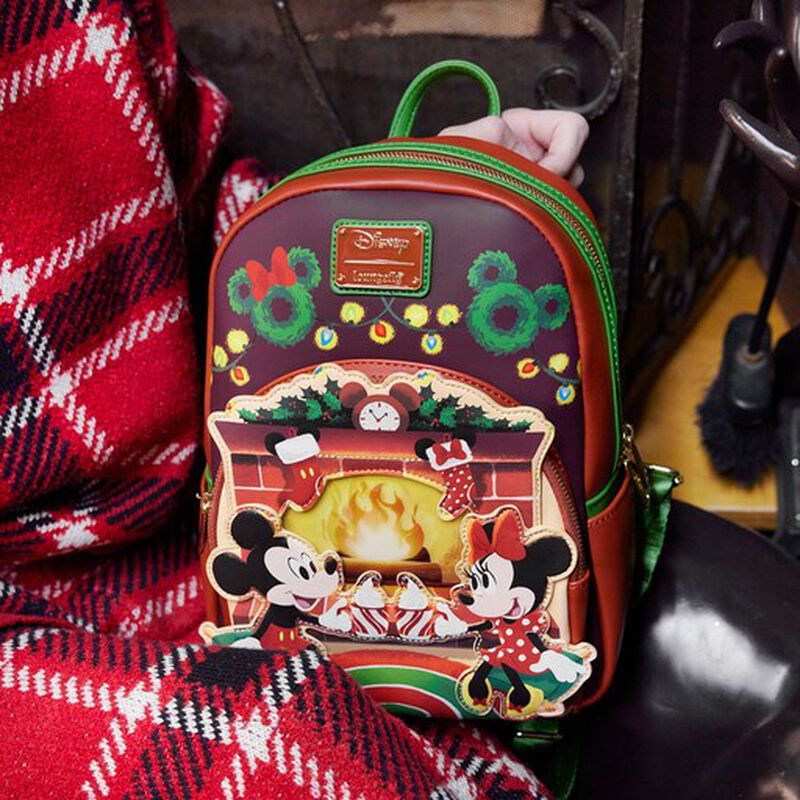 Mickey & Minnie Mouse Hot Cocoa Fireplace Mini Backpack, , hi-res view 2