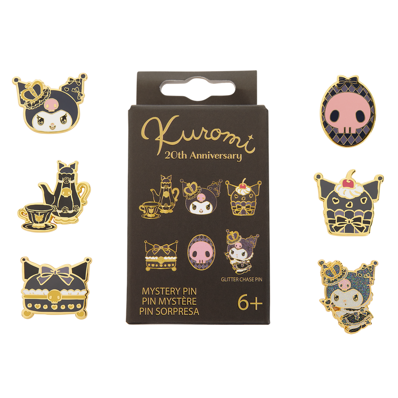 Sanrio Kuromi 20th Anniversary Mystery Box Pin, , hi-res view 1