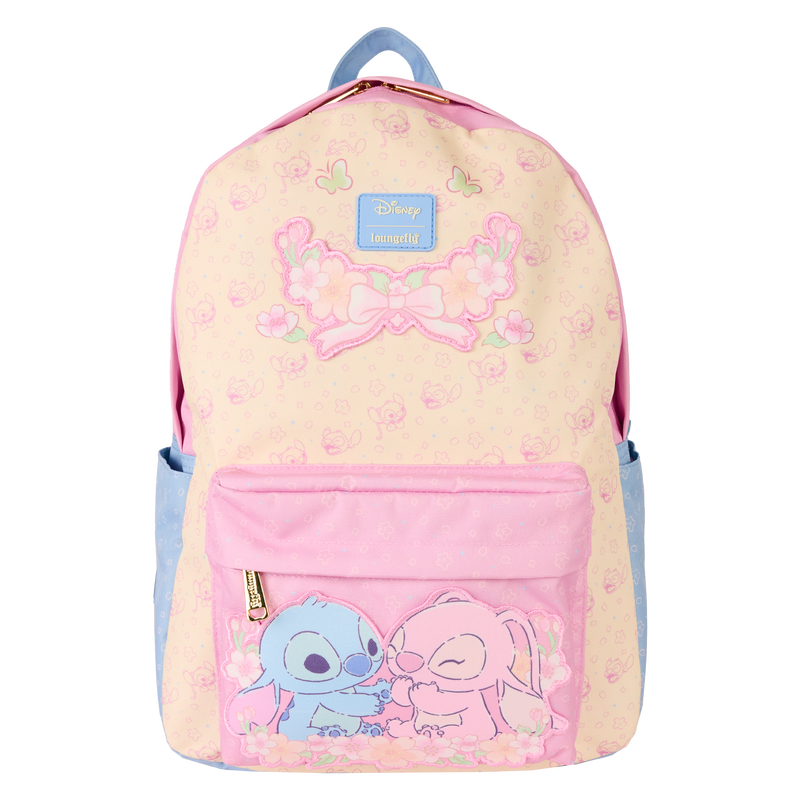 Stitch & Angel All-Over Print Full-Size Backpack, , hi-res view 1