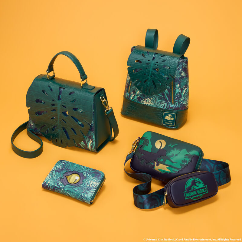 Jurassic World Jungle Dinosaur Silhouette Sling Crossbody Bag With Coin Bag, , hi-res view 3