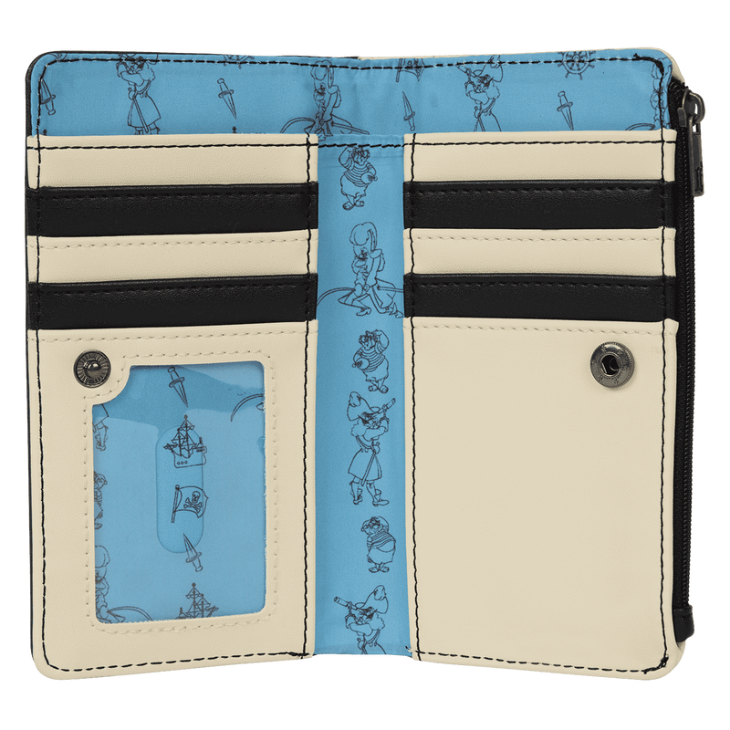 Peter Pan Exclusive Captain Hook Pirate Skull Flap Wallet, , hi-res view 3