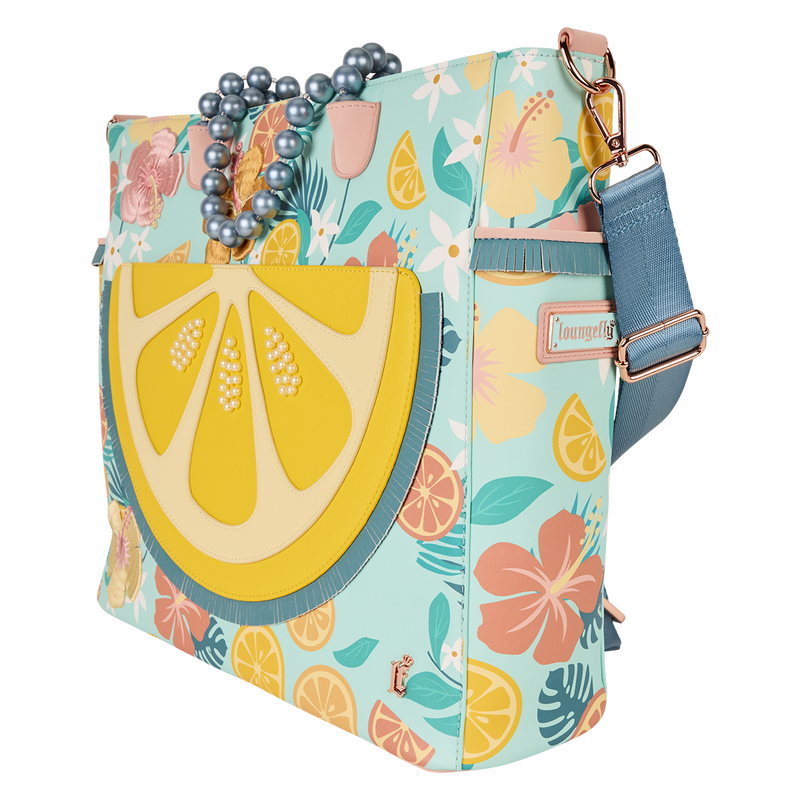 Loungefly Tropical Lemon Floral Convertible Backpack & Tote Crossbody Bag, , hi-res view 3