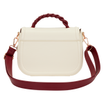 Loungefly Cream & Red Floral Crossbody Bag, , hi-res view 4