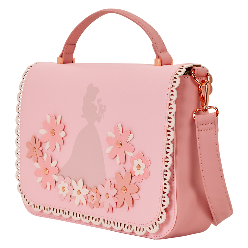 Disney Princess Belle Floral Lace Crossbody Bag, , hi-res view 4