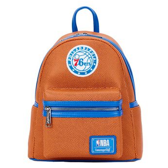 NBA Philadelphia 76ers Basketball Logo Mini Backpack, Image 1