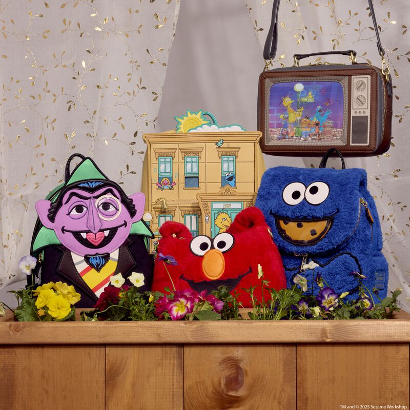 Sesame Street Cookie Monster Plush Cosplay Mini Backpack With Coin Bag, , hi-res view 3