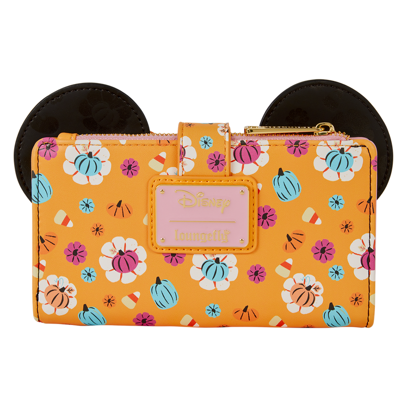Minnie Mouse Cosplay Floral Pumpkin Flap Wallet, , hi-res view 6