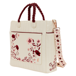 Loungefly Cream & Red Floral Convertible Backpack and Tote Crossbody Bag, , hi-res view 4