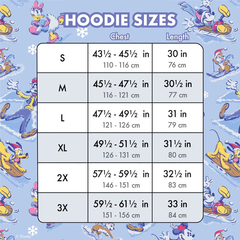 Mickey & Friends Winter Wonderland Unisex Hoodie, , hi-res view 5