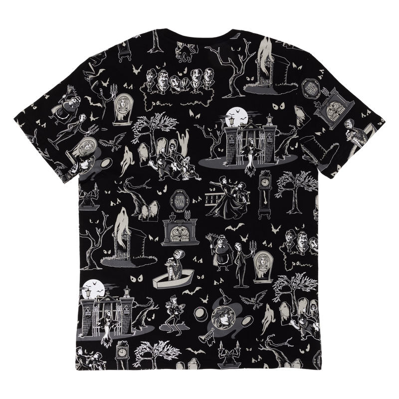 The Haunted Mansion All-Over Print Glow Unisex Tee, , hi-res view 5