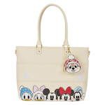 Mickey & Friends Holiday Snow Tote Crossbody Bag with Coin Bag, , hi-res view 1