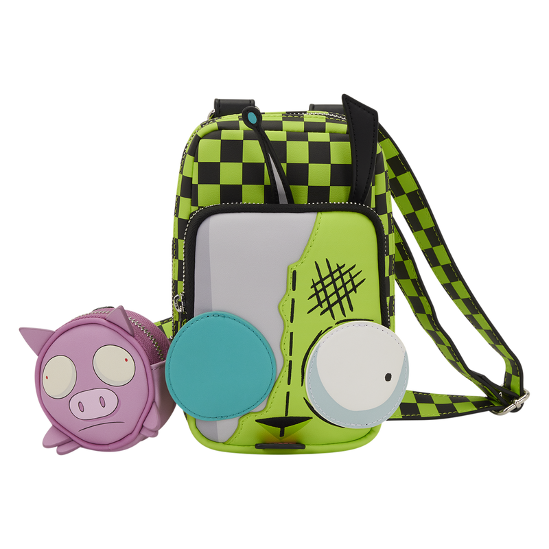 Invader Zim Gir Cell Phone Crossbody Bag with Coin Bag, , hi-res view 1