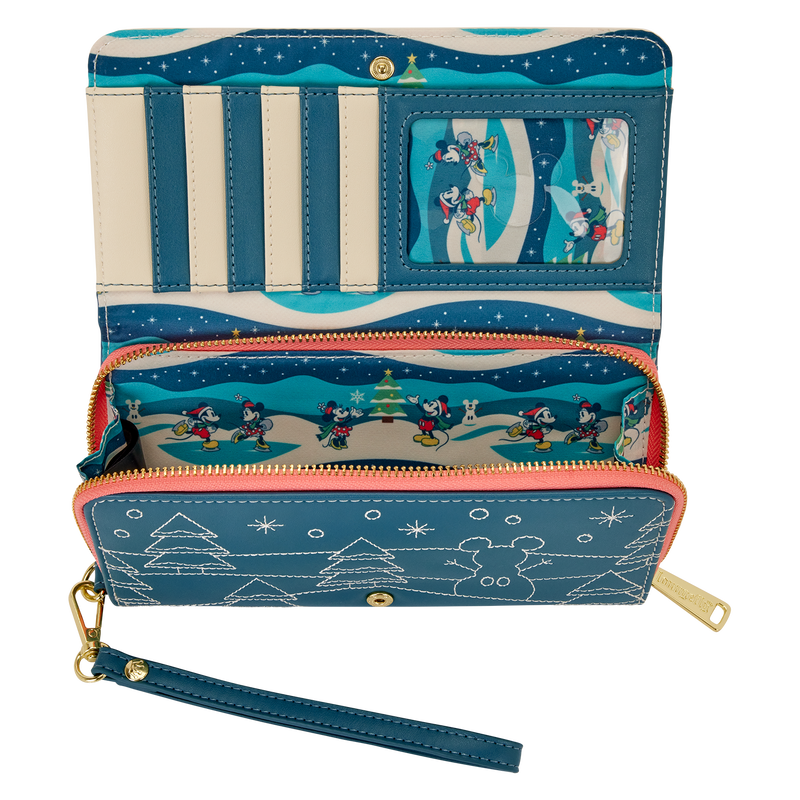 Mickey & Minnie Holiday Wristlet Wallet, , hi-res view 5