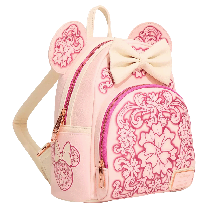 Minnie Mouse Floral Tooling Mini Backpack - Disney, , hi-res view 2