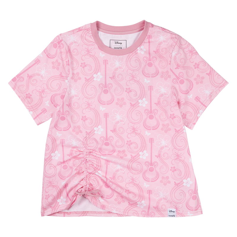 Hannah Montana Drawstring Hem All-Over Print Unisex Tee, , hi-res view 1