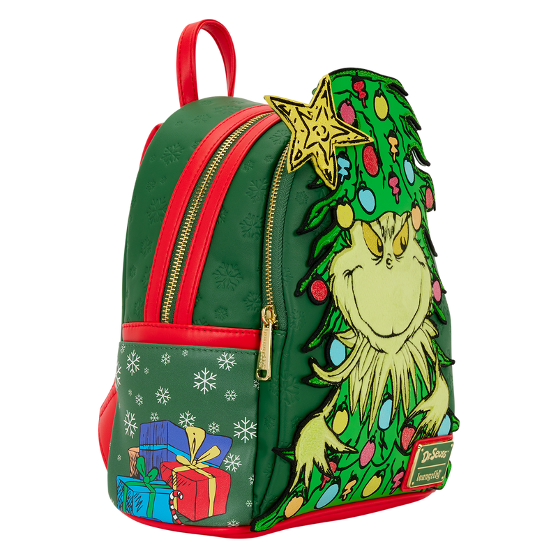 Dr. Seuss How the Grinch Stole Christmas! Tree Light Up Plush Mini Backpack, , hi-res view 6