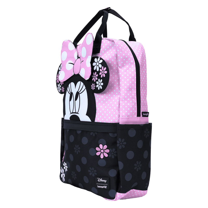 Minnie Mouse Floral Rock The Dots Full-Size Backpack, , hi-res view 3