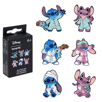 Lilo & Stitch and Angel Pajamas Mystery Box Pin, Image 1