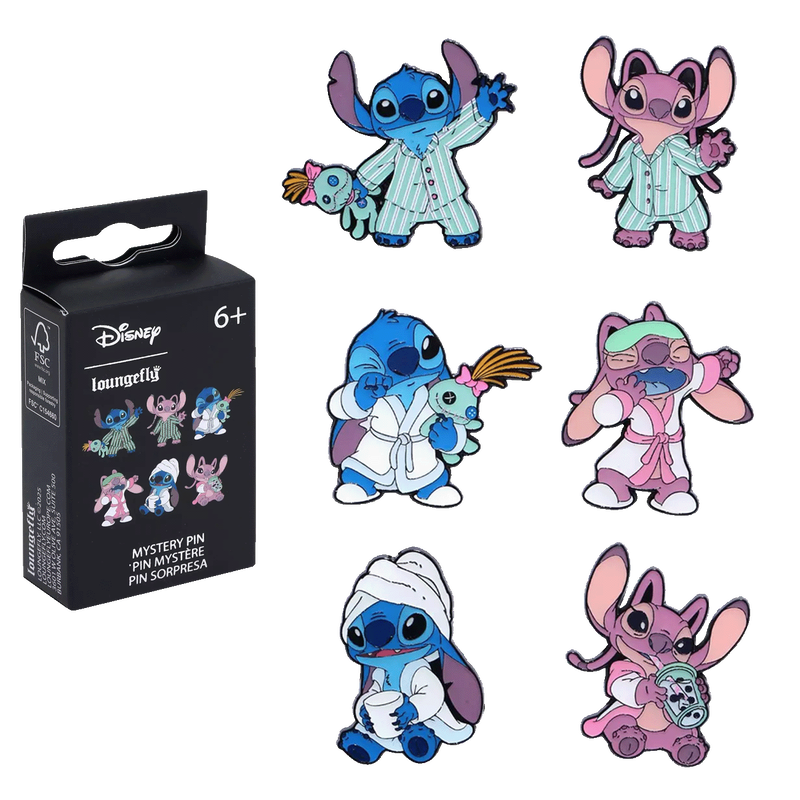 Lilo & Stitch and Angel Pajamas Mystery Box Pin, , hi-res view 1