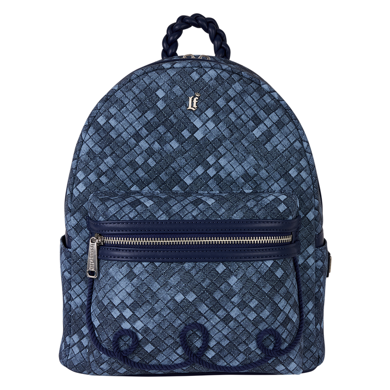 Loungefly Faux Denim Mini Backpack, , hi-res view 1