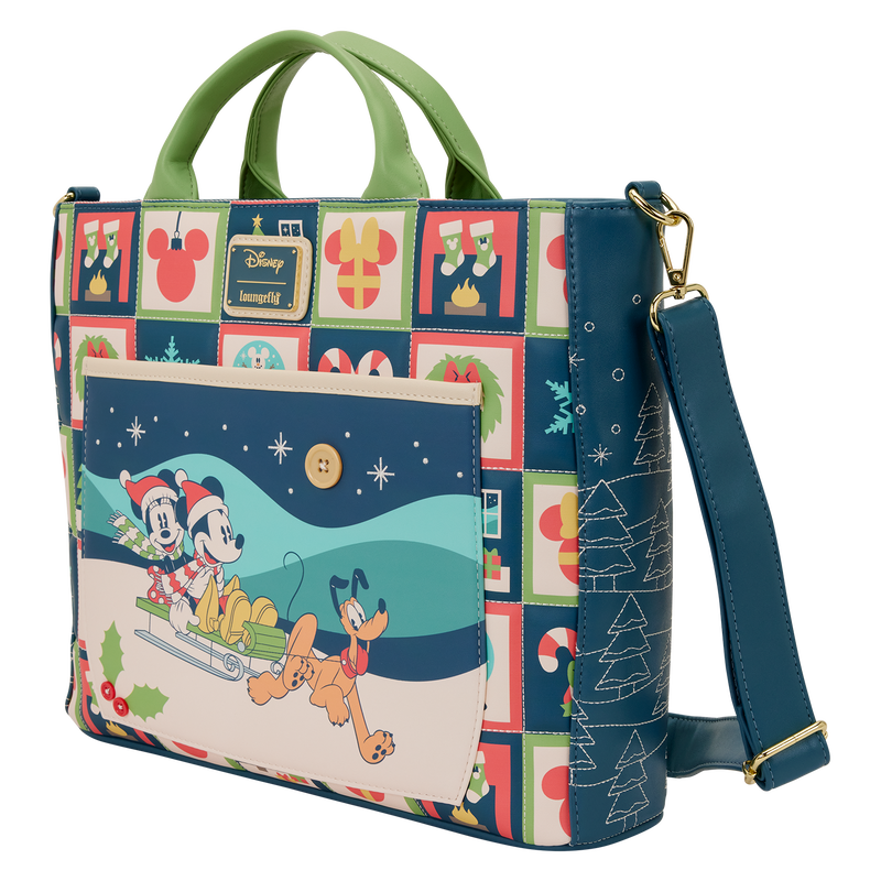 Mickey & Friends Holiday Convertible Backpack & Tote Crossbody Bag, , hi-res view 4