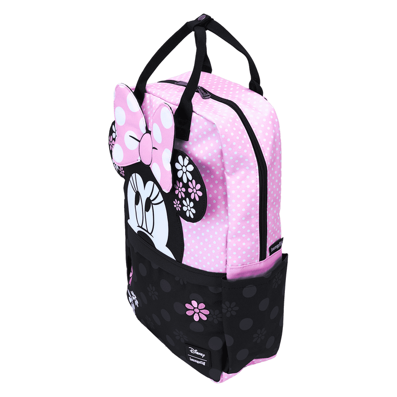 Minnie Mouse Floral Rock The Dots Full-Size Backpack, , hi-res view 4