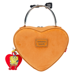 SpongeBob SquarePants Krabby Patty Plush Heart Figural Crossbody Bag, , hi-res view 6