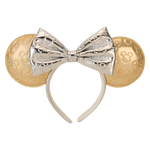 Minnie Mouse Exclusive Metallic Gold & Silver Quilted Ear Headband, , hi-res view 1