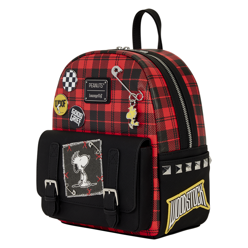 Peanuts Punk Snoopy Grunge Mini Backpack, , hi-res view 3